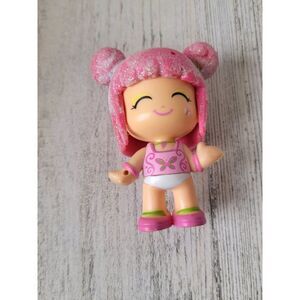 Famosa Pinypon pink glitter hair‎ girl toy figure doll
